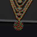 Premium Multi Strand Ruby Long Chain