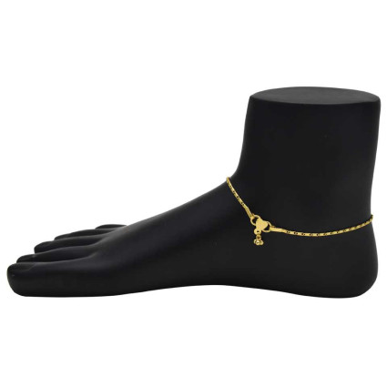 Gorgeous Delicate Gold Plated Designer Anklets Payal
