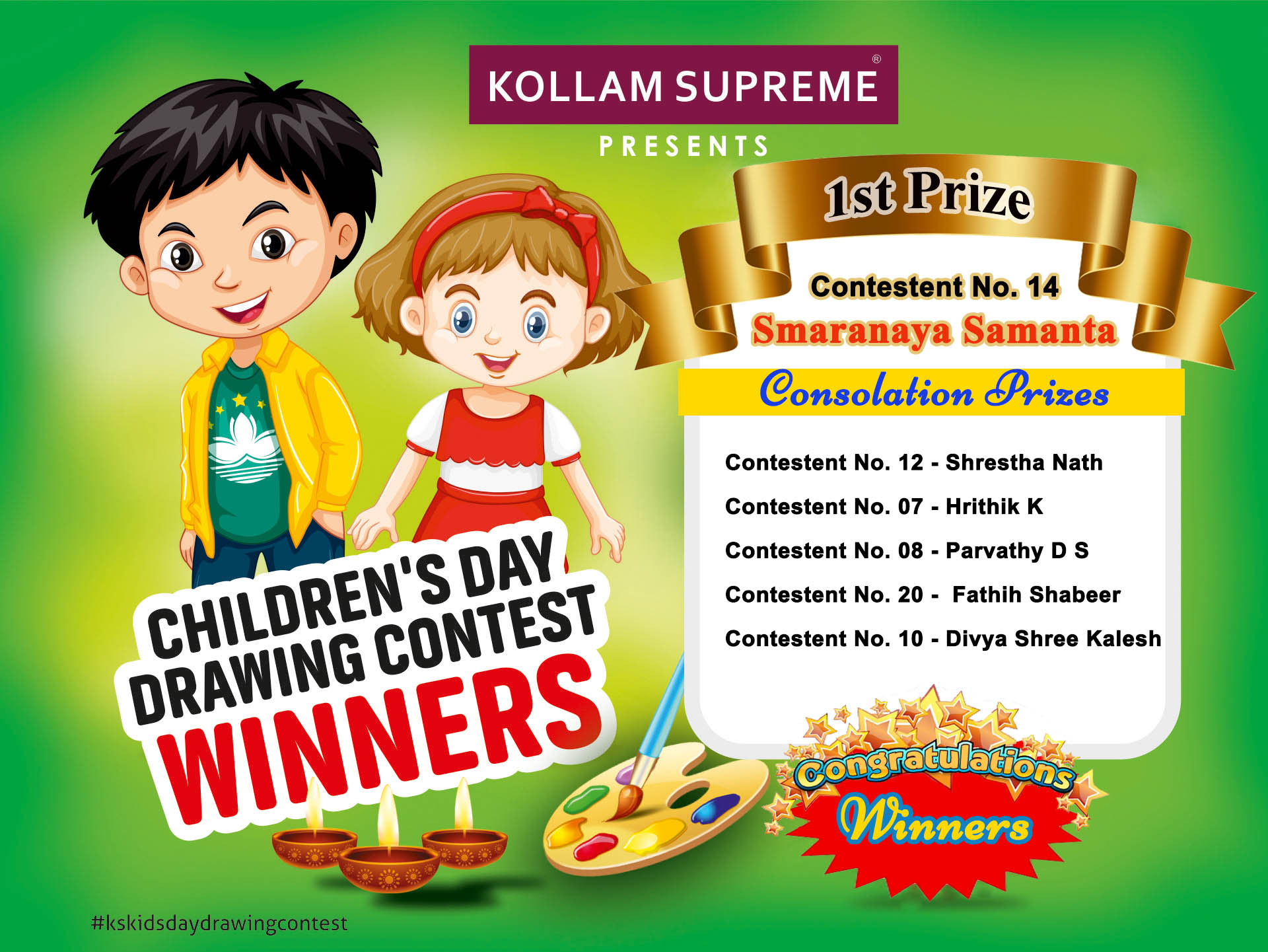 Kollam Supreme Children S Day Drawing Contest