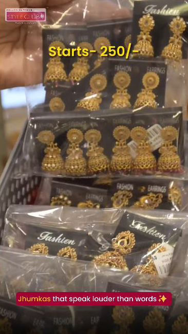 Antique Gold Plated Jhumkas