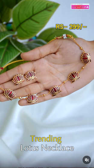 Lotus Necklace set