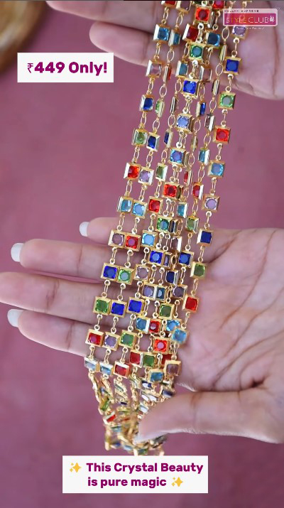 Multicolour Crystal Chain