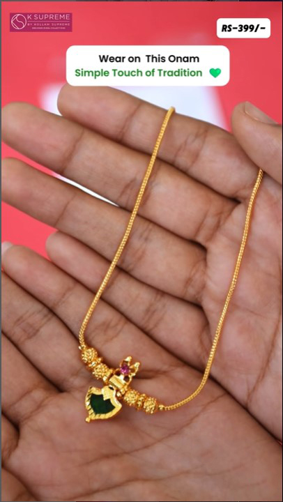 Palakka Pendant Chain
