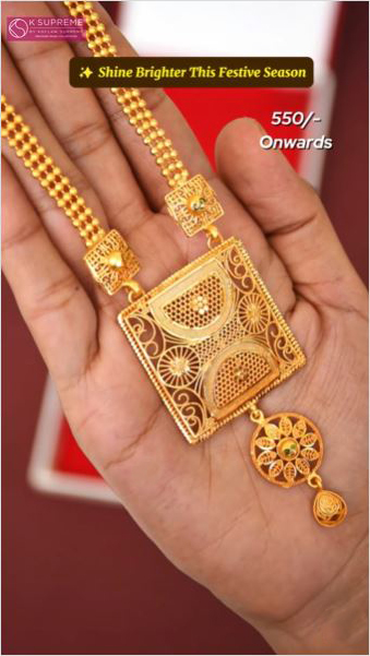 Square Pendant Necklaces